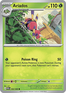 (002/088) Pokemon TCG Perfect Order Single: Ariados   Common