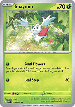 (003/088) Pokemon TCG Perfect Order Single: Shaymin   Uncommon