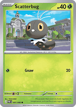 (007/088) Pokemon TCG Perfect Order Single: Scatterbug   Common