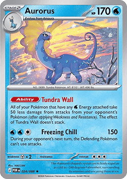 (024/088) Pokemon TCG Perfect Order Single: Aurorus   Rare