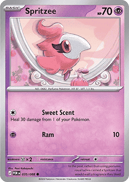 (035/088) Pokemon TCG Perfect Order Single: Spritzee   Common