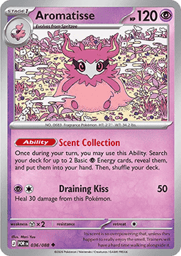 (036/088) Pokemon TCG Perfect Order Single: Aromatisse   Uncommon