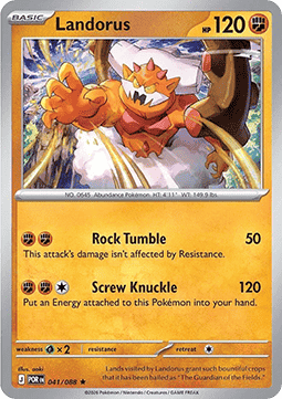 (041/088) Pokemon TCG Perfect Order Single: Landorus  Reverse Holo Rare