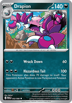 (052/088) Pokemon TCG Perfect Order Single: Drapion   Uncommon