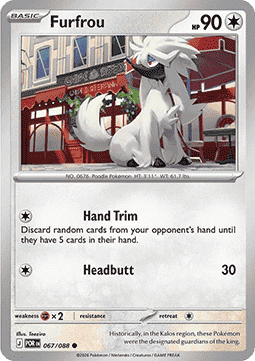 (067/088) Pokemon TCG Perfect Order Single: Furfrou   Common