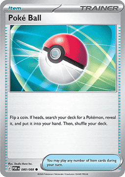 (080/088) Pokemon TCG Perfect Order Single: Poké Ball  Common