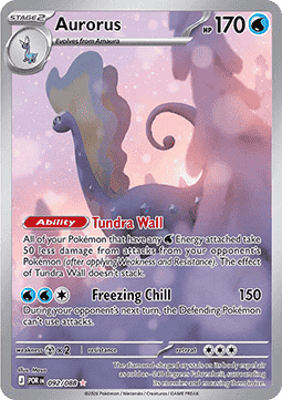 (092/088) Pokemon TCG Perfect Order Single: Aurorus   Illustration Rare
