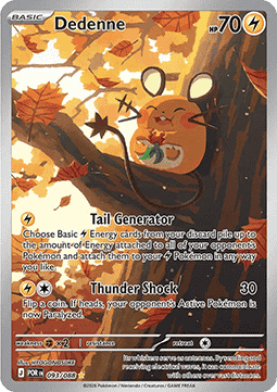 (093/088) Pokemon TCG Perfect Order Single: Dedenne   Illustration Rare