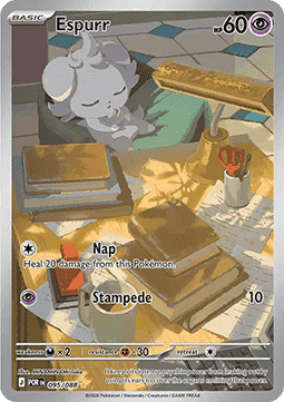 (095/088) Pokemon TCG Perfect Order Single: Espurr   Illustration Rare