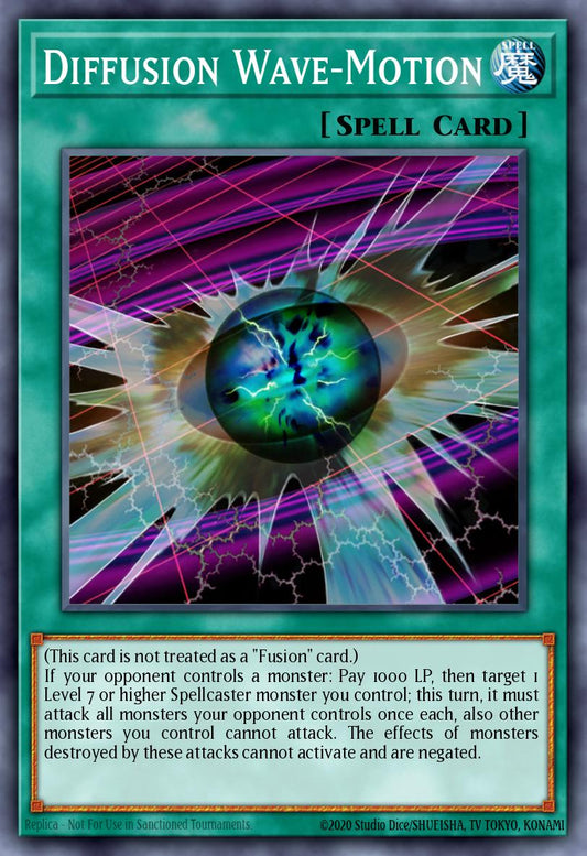 (107) YuGiOh TCG MFC: Magician's Force Single: Diffusion Wave-Motion  Secret Rare