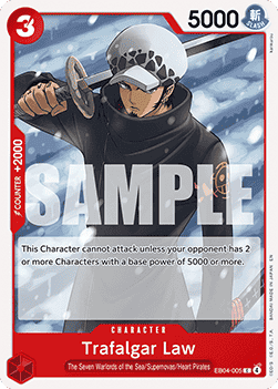 (EB04-005) One Piece TCG Adventure on Kami’s Island Single: Trafalgar Law (EB04-005)  Common