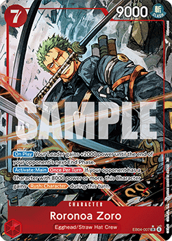 (EB04-007) One Piece TCG Adventure on Kami’s Island Single: Roronoa Zoro (EB04-007) (V.2)  Alternate Art