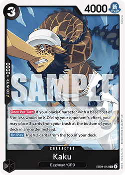 (EB04-043) One Piece TCG Adventure on Kami’s Island Single: Kaku (EB04-043) (V.1)  Rare