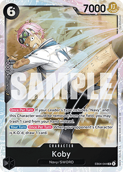 (EB04-044) One Piece TCG Adventure on Kami’s Island Single: Koby (EB04-044) (V.1)  Super Rare