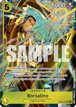 (EB04-058) One Piece TCG Adventure on Kami’s Island Single: Borsalino (EB04-058) (V.2)  Alternate Art