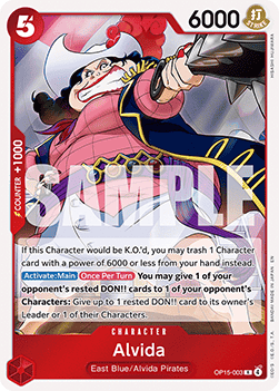 (003) One Piece TCG Adventure on Kami’s Island Single: Alvida (OP15-003) (V.1)  Rare