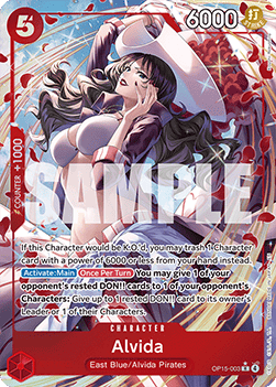 (003) One Piece TCG Adventure on Kami’s Island Single: Alvida (OP15-003) (V.2)  Alternate Art