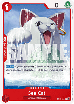 (004) One Piece TCG Adventure on Kami’s Island Single: Sea Cat (OP15-004)  Common