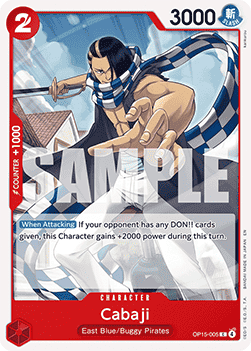 (005) One Piece TCG Adventure on Kami’s Island Single: Cabaji (OP15-005)  Common