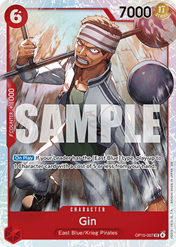 (007) One Piece TCG Adventure on Kami’s Island Single: Gin (OP15-007) (V.1)  Super Rare
