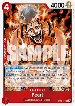 (011) One Piece TCG Adventure on Kami’s Island Single: Pearl (OP15-011)  Rare