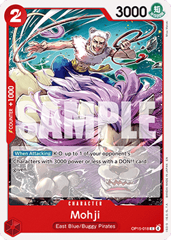 (018) One Piece TCG Adventure on Kami’s Island Single: Mohji (OP15-018)  Common