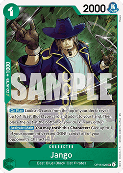 (026) One Piece TCG Adventure on Kami’s Island Single: Jango (OP15-026)  Uncommon