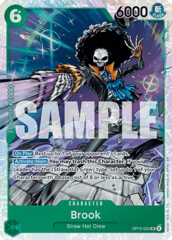 (032) One Piece TCG Adventure on Kami’s Island Single: Brook (OP15-032) (V.1)  Super Rare