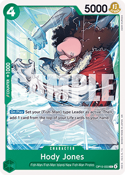 (033) One Piece TCG Adventure on Kami’s Island Single: Hody Jones (OP15-033)  Common