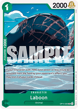 (035) One Piece TCG Adventure on Kami’s Island Single: Laboon (OP15-035)  Uncommon