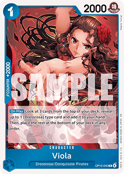 (040) One Piece TCG Adventure on Kami’s Island Single: Viola (OP15-040)  Rare