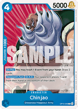 (048) One Piece TCG Adventure on Kami’s Island Single: Chinjao (OP15-048)  Common