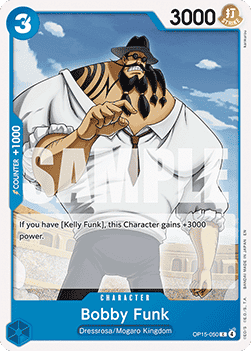 (050) One Piece TCG Adventure on Kami’s Island Single: Bobby Funk (OP15-050)  Common