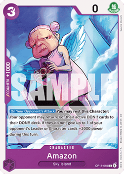 (059) One Piece TCG Adventure on Kami’s Island Single: Amazon (OP15-059)  Common
