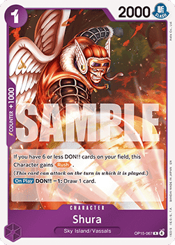 (067) One Piece TCG Adventure on Kami’s Island Single: Shura (OP15-067)  Rare