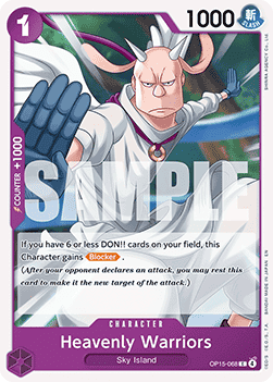 (068) One Piece TCG Adventure on Kami’s Island Single: Heavenly Warriors (OP15-068)  Common