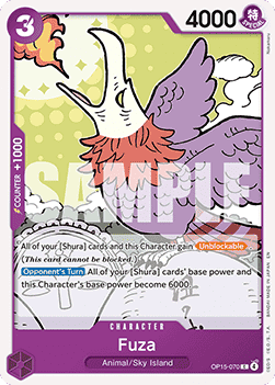 (070) One Piece TCG Adventure on Kami’s Island Single: Fuza (OP15-070)  Common