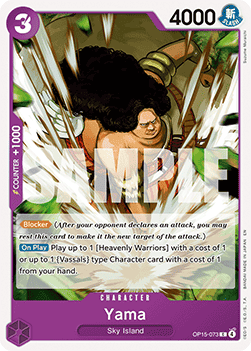 (073) One Piece TCG Adventure on Kami’s Island Single: Yama (OP15-073)  Common