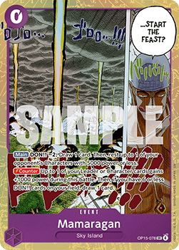 (078) One Piece TCG Adventure on Kami’s Island Single: Mamaragan (OP15-078) (V.1)  Super Rare