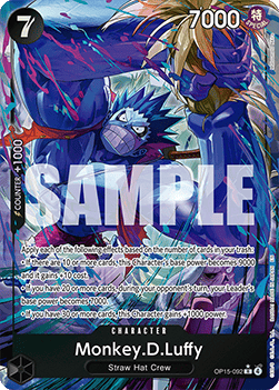 (092) One Piece TCG Adventure on Kami’s Island Single: Monkey.D.Luffy (OP15-092) (V.2)  Alternate Art