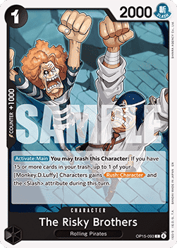 (093) One Piece TCG Adventure on Kami’s Island Single: The Risky Brothers (OP15-093)  Common