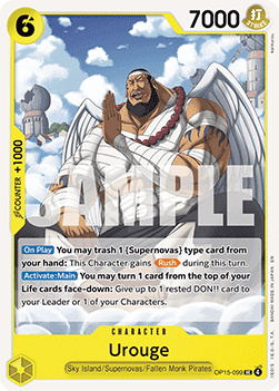 (099) One Piece TCG Adventure on Kami’s Island Single: Urouge (OP15-099)  Uncommon