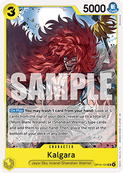 (101) One Piece TCG Adventure on Kami’s Island Single: Kalgara (OP15-101)  Uncommon