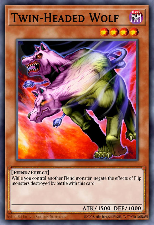 (130) YuGiOh TCG DB2: Dark Beginning 2 Single: Twin-Headed Wolf  Common