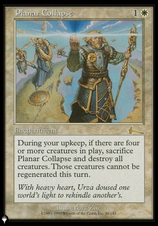 (018) Magic The Gathering The List Single: Planar Collapse  Rare