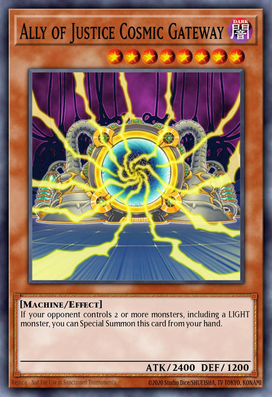 (084) YuGiOh TCG HAC1: Hidden Arsenal: Chapter 1 Single: Ally of Justice Cosmic Gateway (V.2 - Parallel Rare)  Parallel Rare