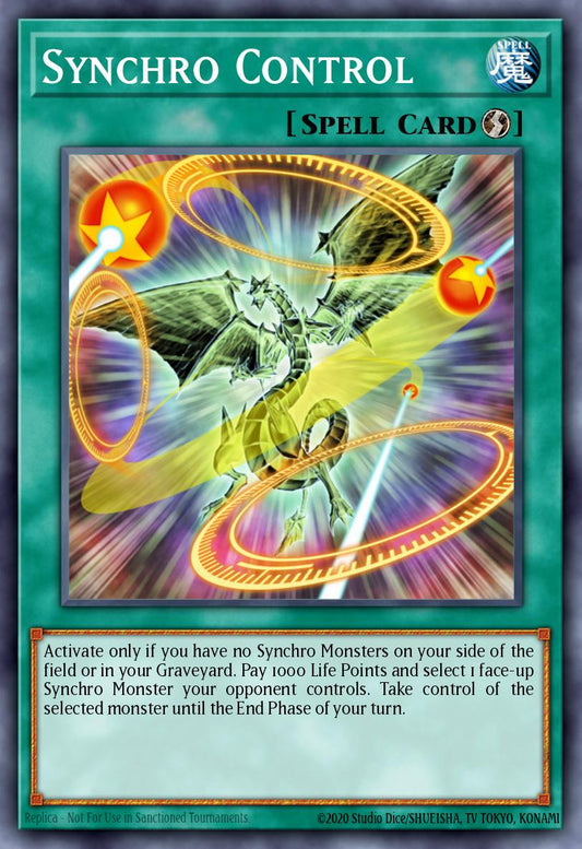(062) YuGiOh TCG ABPF: Absolute Powerforce Single: Synchro Control  Super Rare