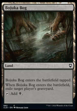 (882) Magic The Gathering Commander Legends: Battle for Baldur's Gate: Extras Single: Bojuka Bog  Common