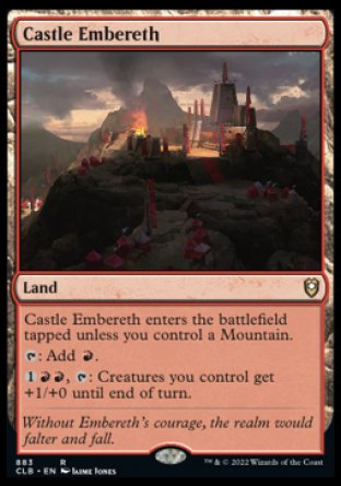 (883) Magic The Gathering Commander Legends: Battle for Baldur's Gate: Extras Single: Castle Embereth  Rare