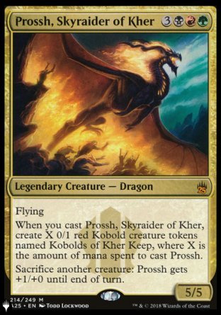 (214) Magic The Gathering The List Single: Prossh, Skyraider of Kher  Mythic